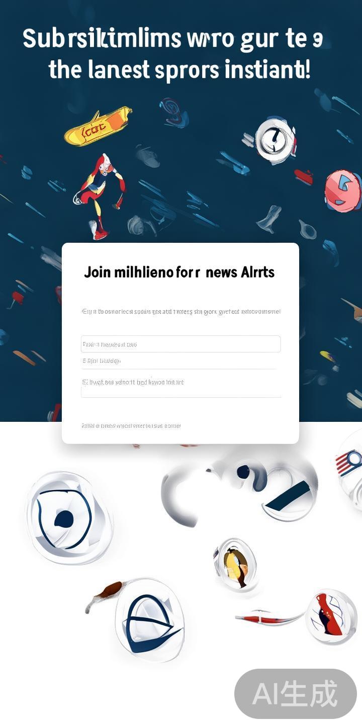 订阅官方网站的新闻推送：许多体育网站支持推送通知，